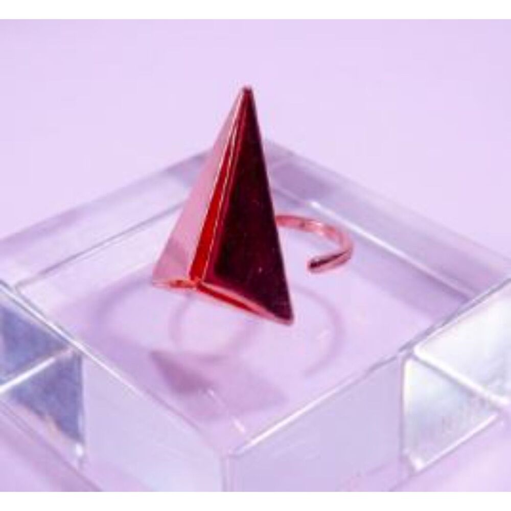 Joomi Lim Women's Rose Gold Pyramid Spike Statement Ring Sz 5 NWOT 128